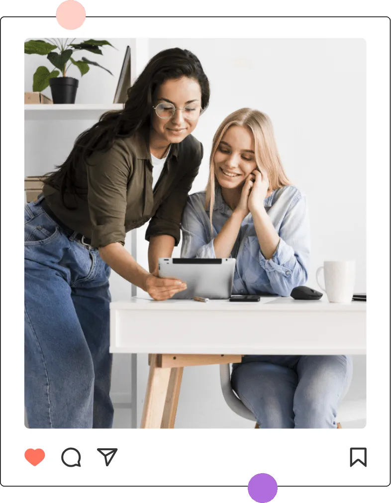 Group5215 | GoodLike.me | GoodLike.me a woman looking at a tablet